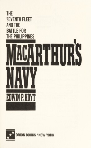 Book cover for MacArthur's Navy