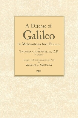 Cover of Defense of Galileo