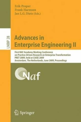 Cover of Advances in Enterprise Engineering II