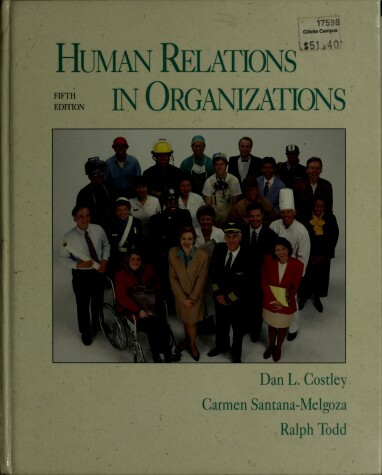 Book cover for Human Relations in Organizations