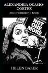 Book cover for Alexandria Ocasio-Cortez Adult Coloring Book