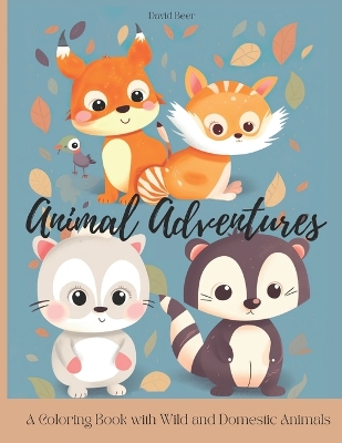 Book cover for Animal Adventures Coloring Book