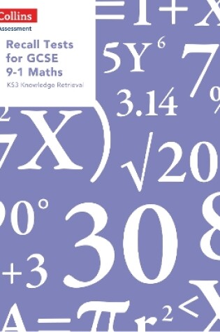 Cover of Recall Tests for GCSE 9-1 Maths