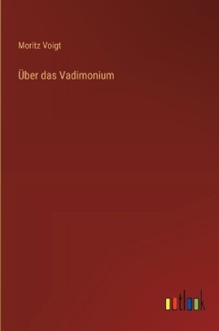 Cover of �ber das Vadimonium