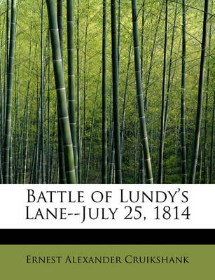 Book cover for Battle of Lundy's Lane--July 25, 1814