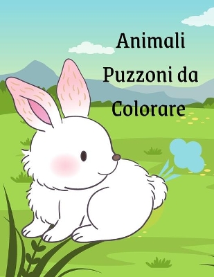 Book cover for Animali Puzzoni da Colorare