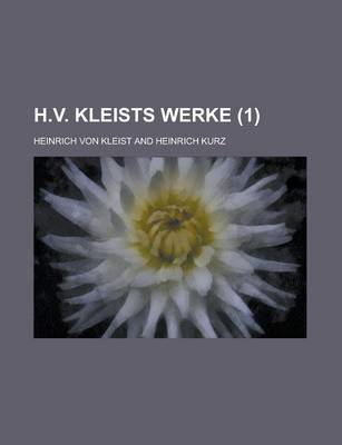 Book cover for H.V. Kleists Werke (1 )