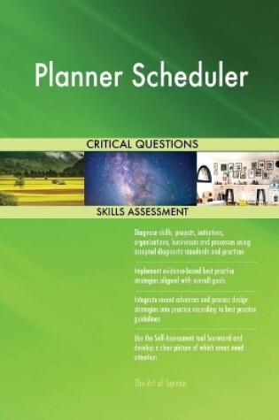 Cover of Planner Scheduler Critical Questions Skills Assessment