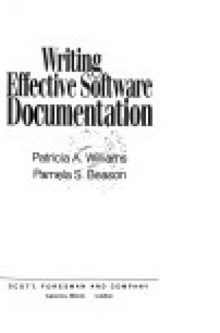 Cover of Writing Effective Software Documentation