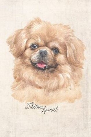 Cover of Tibetan Spaniel Dog Portrait Notebook