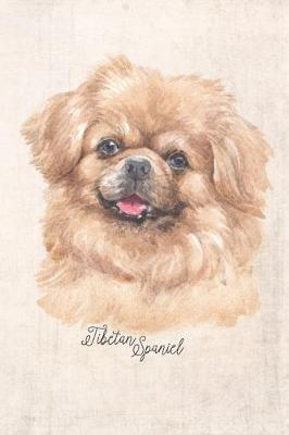 Book cover for Tibetan Spaniel Dog Portrait Notebook