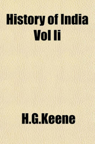 Cover of History of India Vol II