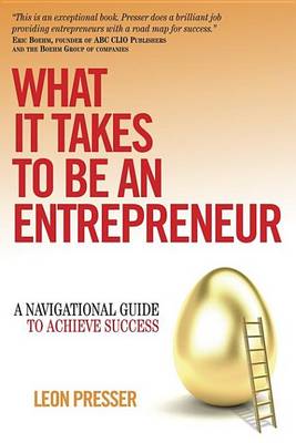 Book cover for What It Takes to Be an Entrepreneur