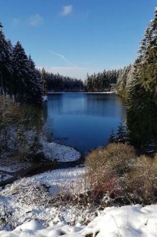 Cover of A Beautiful Blue Lake in the Forest Winter Landscape Journal