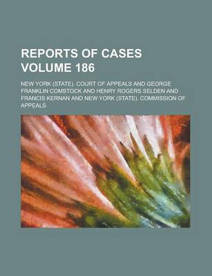 Book cover for Reports of Cases Volume 186