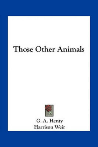 Cover of Those Other Animals