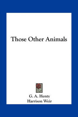 Book cover for Those Other Animals