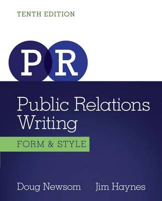 Book cover for Public Relations Writing: Form & Style