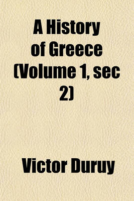 Book cover for A History of Greece (Volume 1, SEC 2)