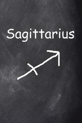 Cover of Sagittarius Symbol Zodiac Sign Horoscope Journal Chalkboard