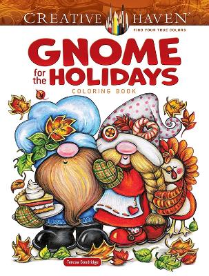 Book cover for Gnome for the Holidays Coloring Book