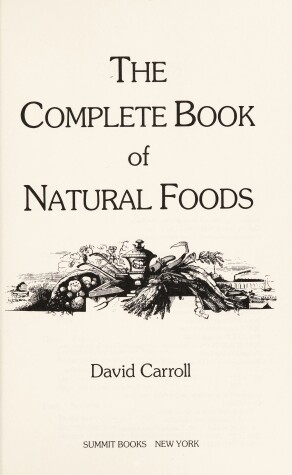 Book cover for The Complete Book of Natural Foods