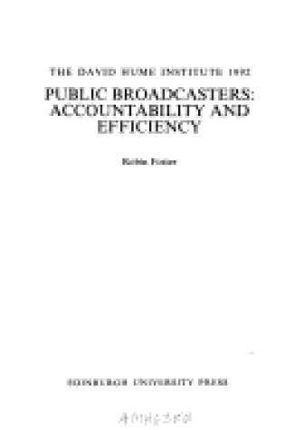 Cover of Public Broadcasters