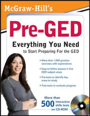 Book cover for McGraw-Hill's Pre-GED with CD-ROM