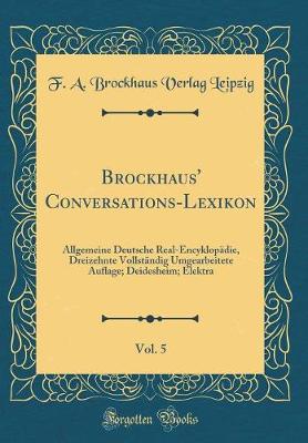 Book cover for Brockhaus' Conversations-Lexikon, Vol. 5