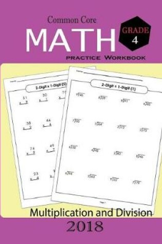 Cover of Common Core Math Practice Workbook Grade 4