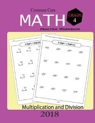 Book cover for Common Core Math Practice Workbook Grade 4