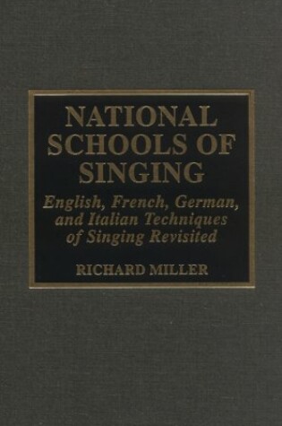 Cover of National Schools of Singing