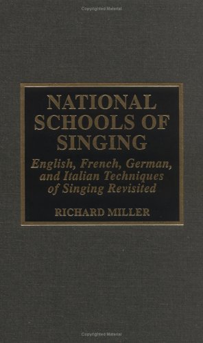 Book cover for National Schools of Singing