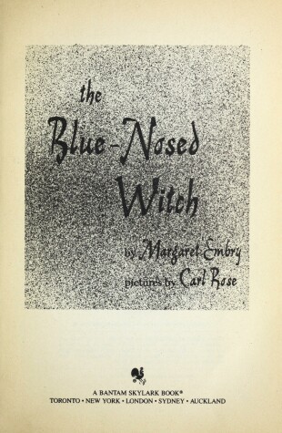 Book cover for The Blue-Nosed Witch