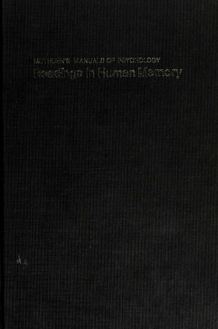 Cover of Readings in Human Memory