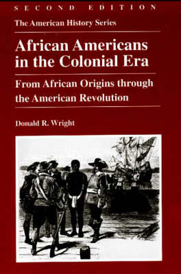 Cover of African Americans in the Colonial Era