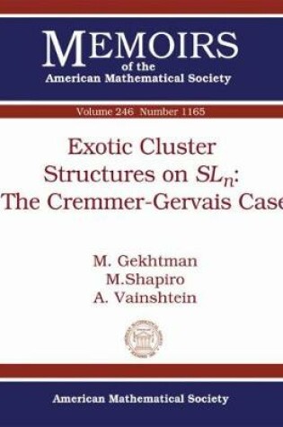 Cover of Exotic Cluster Structures on $SL_n$: The Cremmer-Gervais Case