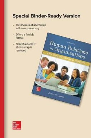 Cover of Loose-Leaf for Human Relations in Organzations