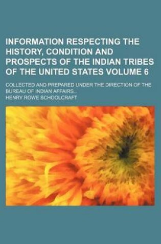Cover of Information Respecting the History, Condition and Prospects of the Indian Tribes of the United States; Collected and Prepared Under the Direction of the Bureau of Indian Affairs Volume 6