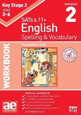 Book cover for KS2 Spelling & Vocabulary Workbook 2