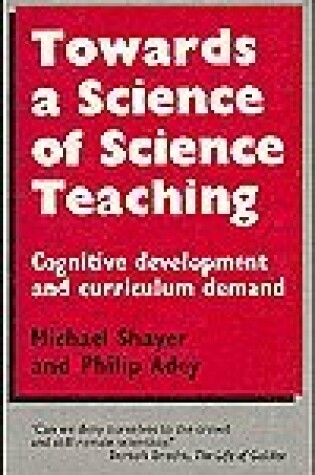 Cover of Towards a Science to Science Teaching