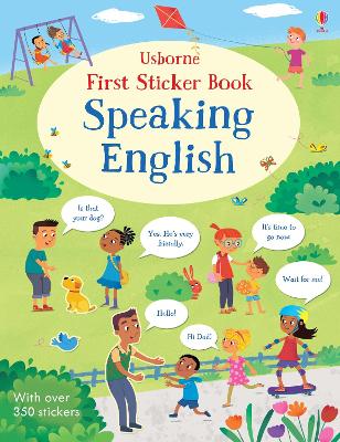 Book cover for First Sticker Book Speaking English