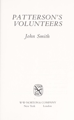 Book cover for PATTERSON'S VOLUNTEERS CL