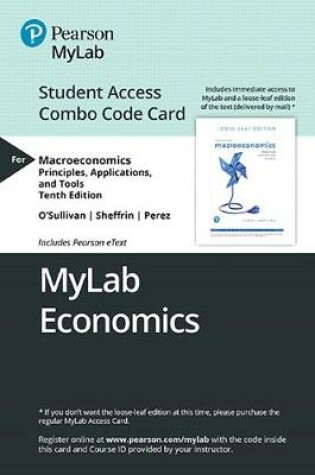 Cover of Mylab Economics with Pearson Etext -- Combo Access Card -- For Macroeconomics