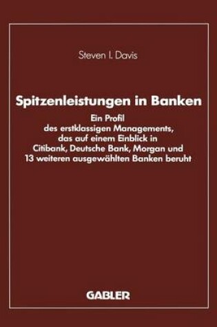 Cover of Spitzenleistungen in Banken
