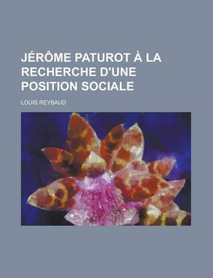 Book cover for Jerome Paturot a la Recherche D'Une Position Sociale