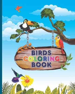 Book cover for Birds Coloring Book