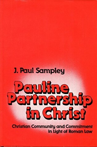 Cover of Pauline Partnership in Christ