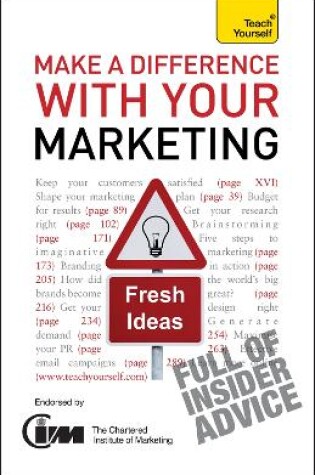Cover of Make A Difference With Your Marketing: Teach Yourself