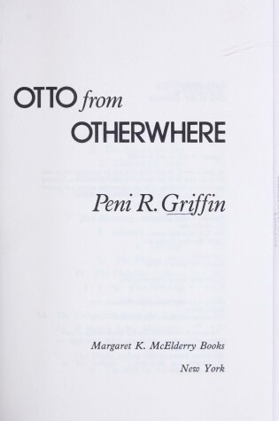 Cover of Otto from Otherwhere